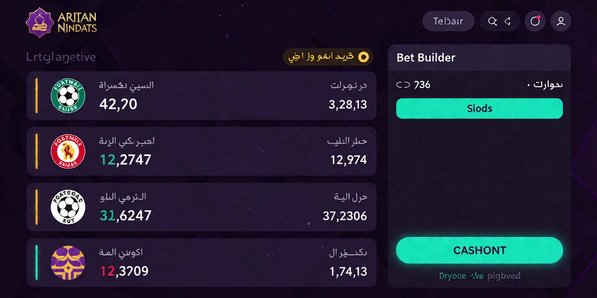 Live-Wettschein mit Fu&szlig;ballauswahlen, Cashout-Status, Quotenboost und Bet-Builder-Kombination im Alawin Sportwetten-Bereich