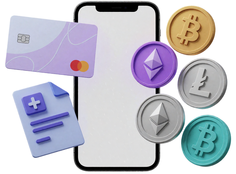 Mobiles Wallet mit Karten-, Bank-, E-Wallet- und Kryptozahlungen f&uuml;r Alawin Casino
